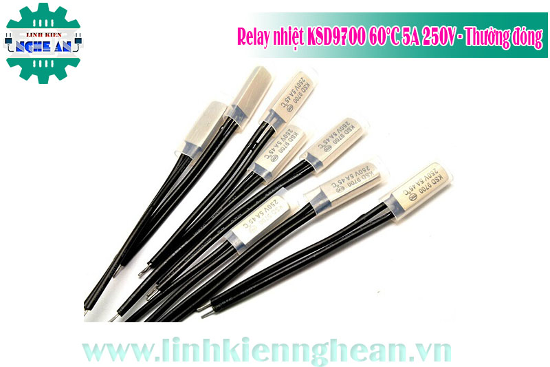 Relay nhiệt KSD9700 60°C - 5A250V-thường đóng