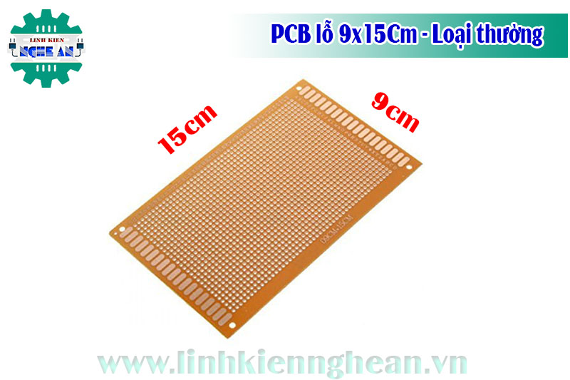 PCB lỗ 9x15Cm - Loại thường