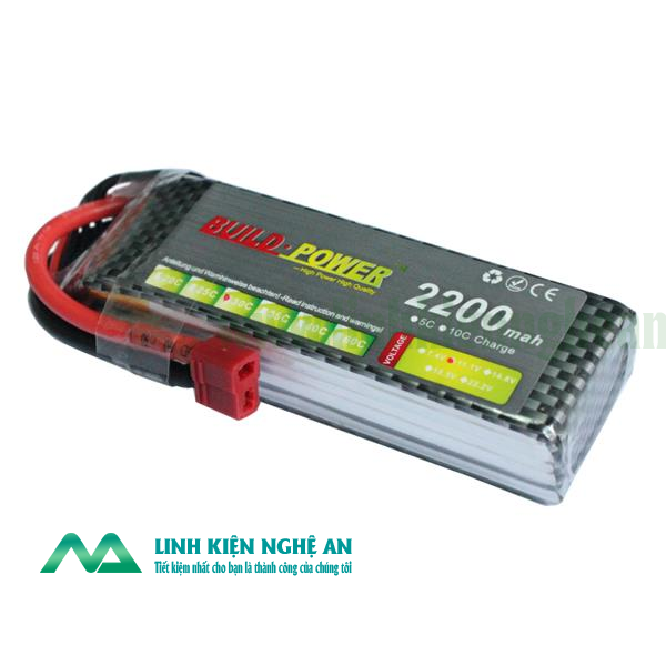 Pin 3S 11.1V 30C 2200mAh Lipo, Pin Dùng Cho Flycam