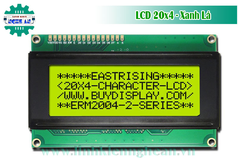 LCD 20x4  - Xanh Lá