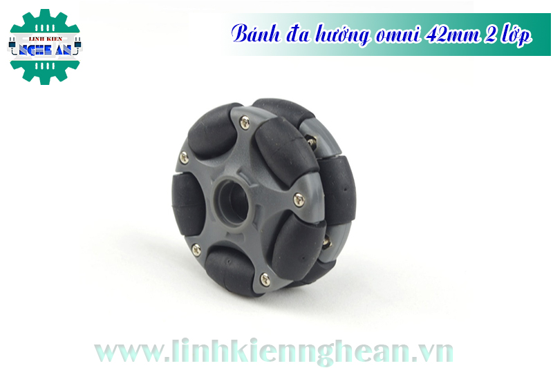 Bánh đa hướng omni 42mm 2lớp